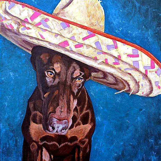 Diablo, acrylic on canvas