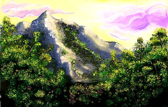 Mountain Landscape, digital painting