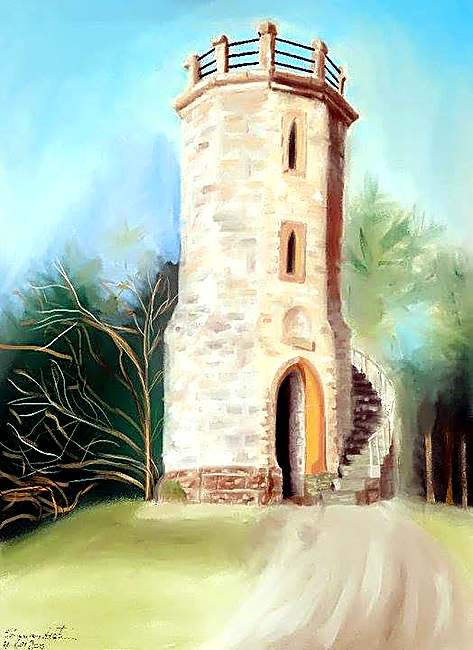 The Watchtower, digital painting