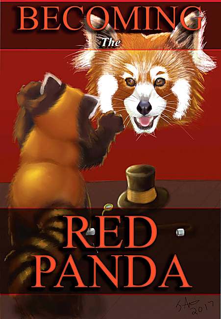Becoming the Red Panda, digital painting