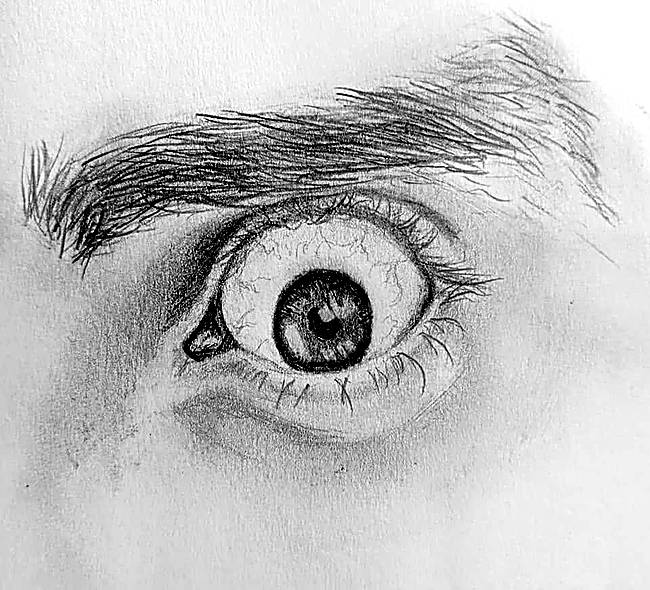 Eye Study I, pencil
