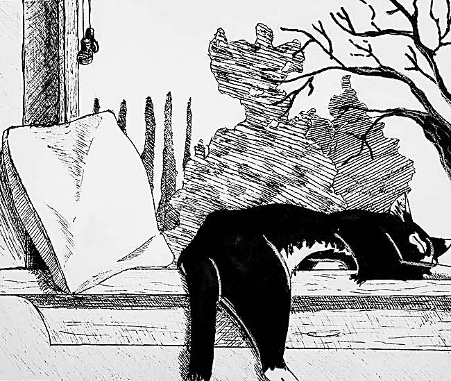 Inktober: Tranquil, ink